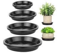 BOJIUKEJI Sottovaso rotondo per piante, in plastica, per interni ed esterni, 12 cm, 16 cm, 18 cm, 22 cm