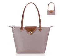 BOJLY Borsa da donna, Borse Tote Borsa a tracolla Borse a mano Donna Borsa a mano in nylon con diamanti Borsa a mano da donna Shopping Pieghevole Borsa da viaggio impermeabile Rosa Grande…