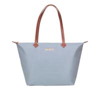 BOJLY Borsa Donna Tote Grandi Capacità Impermeabile con Zip - Pieghevole e Leggera per Lavoro, Ufficio, Spesa, Scuola e Viaggio - Moda Semplice e Pratica(Blu Arioso)