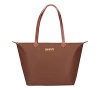 BOJLY Borsa Donna Tote Grandi Capacità Impermeabile con Zip - Pieghevole e Leggera per Lavoro, Ufficio, Spesa, Scuola e Viaggio - Moda Semplice e Pratica (Marrone rossiccio)