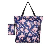 BOJLY Borsa per la spesa riutilizzabile, impermeabile, borsa da spiaggia, borsa tote in nylon, borsa da mamma pieghevole con sacchetto e cerniera per shopping, viaggi e picnic, ecc.