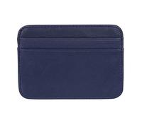 Bojly Porta carte di credito, porta carte di credito in pelle di pecora ultrasottile, porta carte di credito per un massimo di 5 carte per uomini e donne, Blu