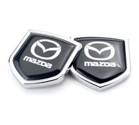 BOJOUL Auto Paraurti Anteriore Posteriore Tronco Emblema Adesivo, per Mazda 3 CX-30 CX-5 2 6 MX ATENZA RX-7 8 9 CX-7 CX-8 RX8 Emblema Adesivo per Auto Distintivo con Adesivo Accessorio