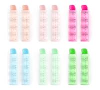 Bojueshaw 12 fermagli per capelli volumizzanti senza calore, bigodini in plastica per donne e ragazze