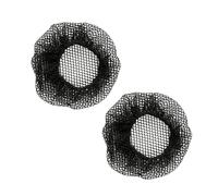 Bojueshaw 2 retine per capelli nere a rete fine, traspiranti, all'uncinetto, per fare il bagno, il lavaggio del viso, la cucina, i lavori domestici, il salone