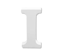 Bojueshaw Lettere dell'alfabeto in legno bianco, 10,2 cm, da dipingere, fai da te, decorazioni per la casa, matrimoni e feste (lettera I)