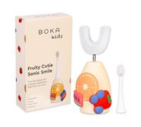 Boka Spazzolino elettrico sonico per bambini con 2 testine, spazzolino ricaricabile alimentato a sonico, setole in silicone per uso alimentare per una pulizia profonda, consigliato dai dentisti, cavo