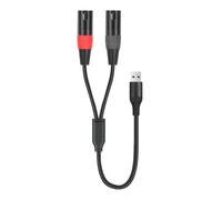 Bokcztml Cavo da USB a 3 pin da USB a 3 pin, cavo audio stereo con uscita maschio per amplificatori, altoparlanti, mixer, console convertitori