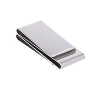 Bokcztml Portasoldi a doppia faccia in acciaio inossidabile Portafoglio porta carte di credito porta carte d'identità e organizer per denaro portafoglio con tasca portamonete da uomo in pelle da uomo