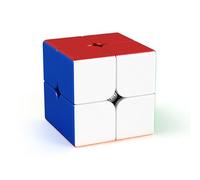 Bokefenuo Cuber Meilong 2 x 2 m Magnetic Stickerless Speed Cube Meilong 2 x 2 m Puzzle Magic Cube Toy (Moyu Meilong 2x2 Magnetic)