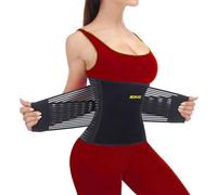 BOKIC Supporto per la schiena per uomini e donne, cintura di sostegno lombare per alleviare il mal di schiena con 8 ossa rinforzate, scoliosi, sciatica, ernia del disco, supporto per la schiena