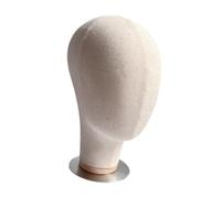 BOKIOESDE Supporto per cappelli con testa di manichino per la realizzazione di parrucche, robusto e facile da usare, per tutte le esigenze. Il modello di testa, Fondo spazzolato, Altezza: 27 cm