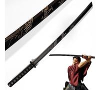 Bokken in legno con drago - Spada giapponese da allenamento 98 cm - Bokuto per arti marziali, leggero e resistente