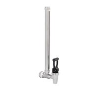 BOKKRALL 304 in acciaio inox 25,4 cm spia spia spia chiara livello dell'acqua con sfera galleggiante rossa, compatibile con sistema di filtraggio dell'acqua a gravità Berkey, Doulton, Waterdrop