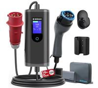 bokman Caricabatteria da Auto Elettrico Tipo 2 EV Portatile Caricatore trifase 16A | 11kW | 10 Metri, Compatibile con EVs e PHEV