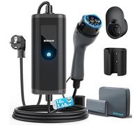 bokman Colonnina Ricarica Auto Elettrica, 5 Metri,16A, 3,68kW Wall Box Tipo 2 Caricabatterie EV con Spina Schuko Compatibile con Model Y/3, 500e, e-208 e Altri EV/PHEV