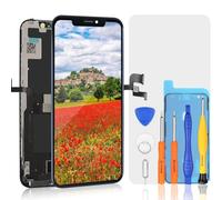 bokman Display per iPhone XS, Display FHD da 5,4 Pollici LCD e Ricambio per Touch Screen (Face ID, True Tone programmabile)