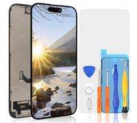 bokman Schermo per iPhone 15, 6.1 Pollici LCD Display FHD e Sostituzione Touch Screen (Face ID, True Tone Programmabile)