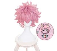 Boku no Hero Academia Mina Ashido Parrucca Costume Cosplay My Hero Academia Uomo Donna Capelli corti sintetici Parrucche per giochi di ruolo