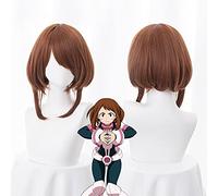 Boku no Hero Academia Momo My Hero Academia OCHACO URARAKA un costume cosplay parrucca + cappuccio parrucca Resistenza alle alte temperature
