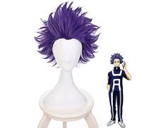 Boku no Hero Academias Shinsou Hitoshi Shinso Parrucca CosplayMy Hero Academia Breve Parrucca Viola Capelli Sintetici + Protezione Della Parrucca