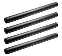 BokWin 4 pezzi 7,5 x 3,5 cm, nero tubo filettato, resistente vintage per scaffalature industriali