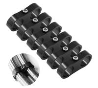 BokWin 6 morsetti separatori per tubi da 12 AN, morsetto di montaggio per tubo carburante 3/4, adattatore in alluminio adatto per linea dell'olio, linea del freno, tubo dell'acqua e linea del gas,