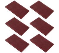 BokWin 6 pezzi 3M Scotch Brite 7447 di grado molto fine per uso generico, 200 x 125 mm, rosso