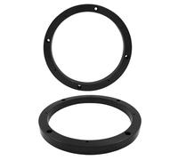 BokWin Distanziale per altoparlanti auto, 16,5 cm, 2 pezzi, nero | Misura universale, anello adattatore, staffa di montaggio, plastica