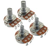 BokWin Potenziometro per chitarra, confezione da 4, potenziometri conici audio A250K Tone & B250K Volume Combo, albero corto da 18 mm per un controllo affidabile del volume della chitarra elettrica e