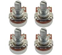 BokWin Potenziometro per chitarra, confezione da 4, potenziometri conici audio A500K Tone & B500K Volume Combo, albero corto da 15 mm per un controllo affidabile del volume della chitarra elettrica e