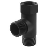 BokWin Valvola deviatrice a 3 vie da 1/2", raccordo a T, connettore adattatore a forma di T, raccordo in ottone massiccio per tubo valvola angolare, braccio doccia, rubinetto spruzzatore per bidet WC