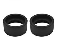 BOKWORE Coppe oculari in gomma morbida per binocolo, 2 pezzi, ricambio per microscopio stereo da 32-36 mm (angolo piatto)