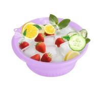 Bol De Plongée Visage - Lavabo Froid Pliable | Réutilisable Récipient Glace Pour Soins Dee La Peau, Beauté Femme Et, Maison Camping Bain, Silicone Noir, 170 Chars.