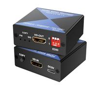 BolAAzuL 4 K 60 Hz HDMI 2.0 EDID Manager & Emulatore | Adattatore convertitore da 18 Gbps per problemi di compatibilità & handshake | HDCP 2.2 a 1.4 | Alimentatore video professionale con CEC