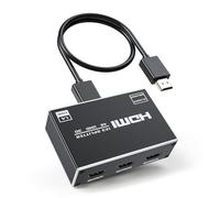 BolAAzuL Splitter HDMI 1 in 3 out con cavo e adattatore di alimentazione, 4K 30Hz HDMI-Output Splitter 1X3 Duplicate/Mirror Screen per 3 monitor, supporta 1080P @ 60Hz, 3D, HDR per proiettore HDTV PS5