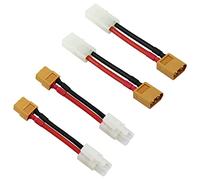 Boladge 2 Coppie Adattatore Maschio Femmina RC Connettore Tamiya a XT60 con 10CM 14AWG Cavo in Silicone per NiCad NiMH Dynamitpacks