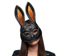 Boland 00187 - Maschera Mystery Bunny, maschera di carnevale per Halloween e carnevale, maschera animale, accessorio per costumi