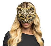 Boland 00230 - Maschera leopardo con elastico, maschera facciale per Carnevale e feste a tema, leopardo per costumi
