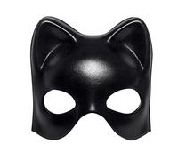Boland 00253 - Maschera per gli Occhi con Gatto Nero, Mezza Maschera per Carnevale, Festa a Tema, Halloween