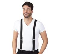 Boland 00590 - Bretelle nere, taglia unica, regolabili, eleganti, anni 20, gatsby, carnevale, halloween, costume, festa a tema, travestimento, teatro, accessorio