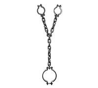 Boland 00614 - Grillo per prigioniero, per mani e collo, circa 100 cm, prigioniero, accessorio o decorazione per Halloween, festa spaventosa, carnevale, festa a tema