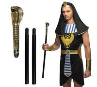 Boland 00798 - Scettro di serpente, 3 pezzi, circa 82 cm, accessorio per carnevale, feste a tema e Halloween, accessorio per travestimento voodoo o africano