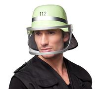 Boland 01379 - Casco da pompiere per adulti, Taglia unica, colore: Giallo/Argento