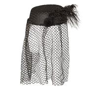 Boland-4129 Cappello Vedova Nera Black Widow con Velo per Adulti, Nero, Taglia Unica, 04129