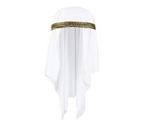 Boland 04273 - Cappello Sheik Abdullah, copricapo con velo, arabo, milionario, berretto, costume, carnevale, festa a tema