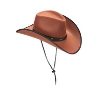 Boland 04383 - cappello da cowboy Wichita, marrone, cappello di feltro, sceriffo, Wild West, travestimento, costume, carnevale, festa a tema