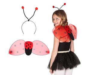 Boland 10102741 52853 Ladybird Headband and Wings Kit 25x63 cm Red, Unique
