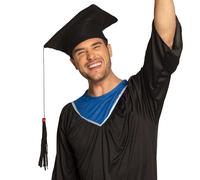 Boland 10103497 Graduate hat for Adults, Black, One Size