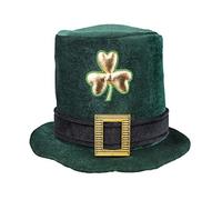 Boland-10117935 San Patrizio Cappello Tuba Trifoglio Irish Man St. Patrick per Adulti, Verde, Taglia Unica, 44913